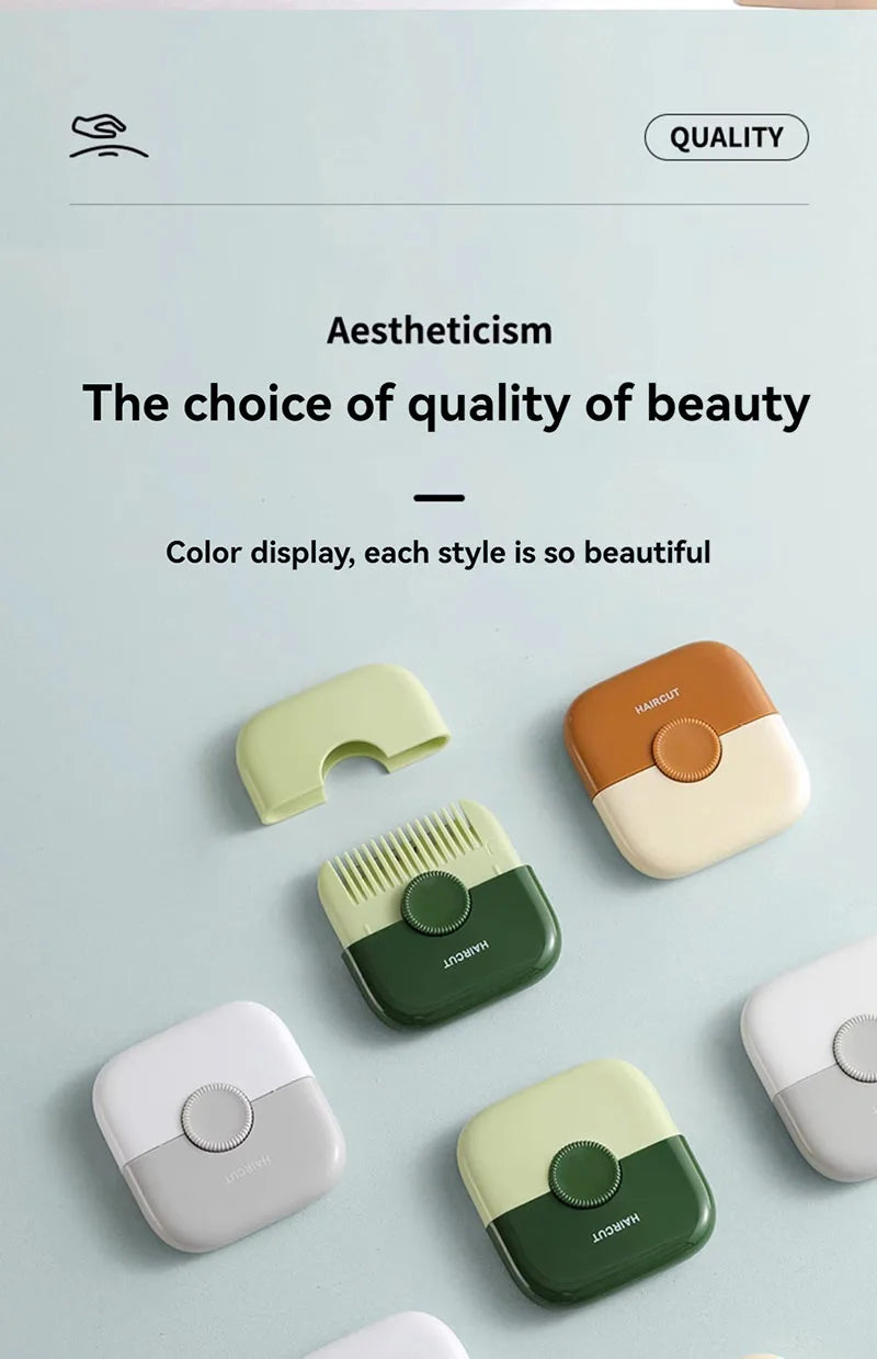 New Pattern 2 In 1 Baby HairCut And Hairdressing Comb Trim Bangs And Broken Hair Bangs Trimmer Manual Portable Barber Comb