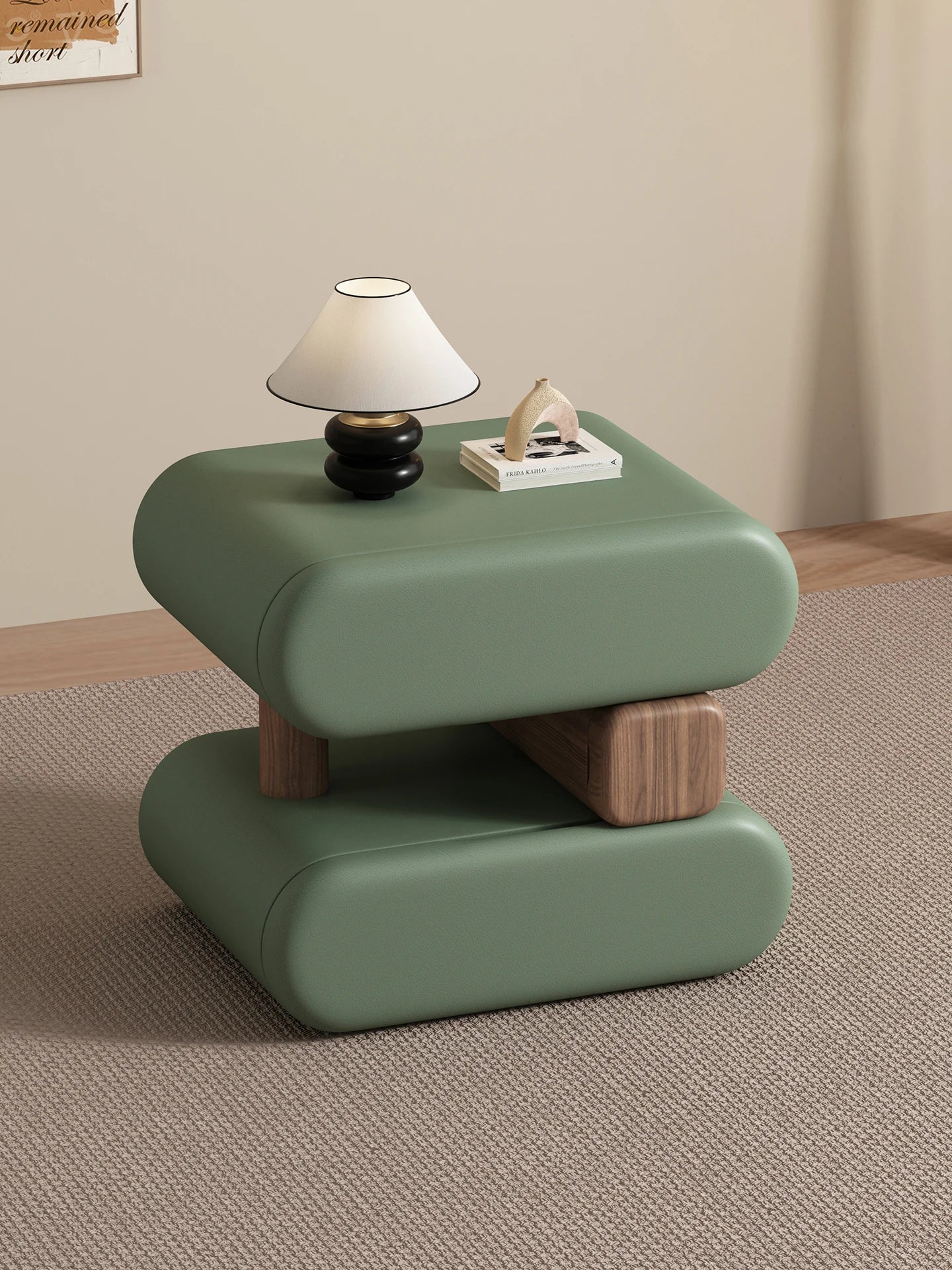 Cream Style Elegant Nightstands Space Saving Glamour Luxury Bedside Tables Trendy Creative Table De Chevet Bedroom Furniture