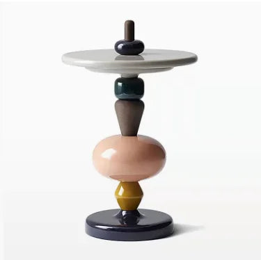 X&D Nordic Creative Solid Wood Baking Varnish Modern Simple Sofa Movable Corner Designer Net Brown Sugar Gourd Small Tea Table