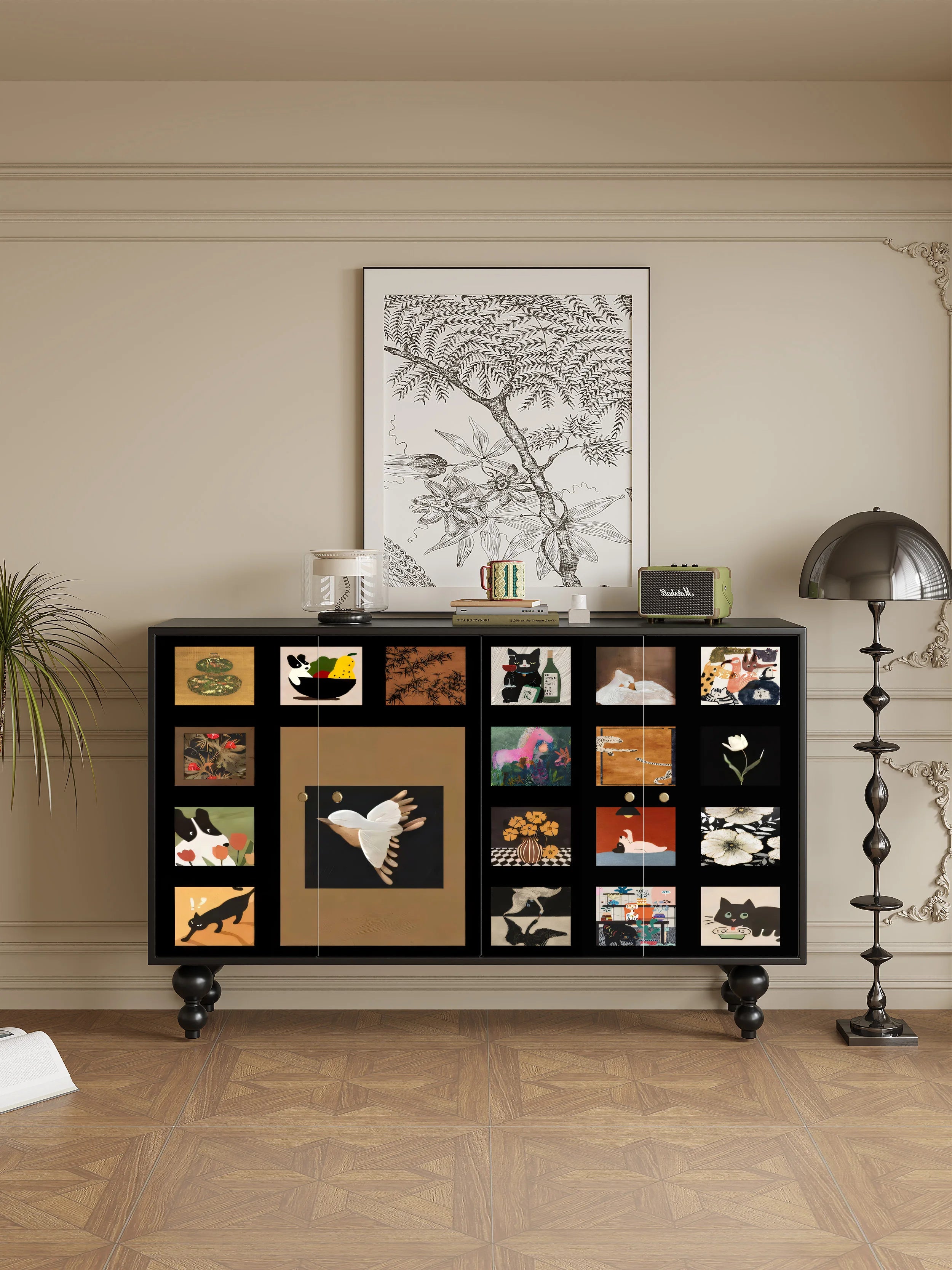 Nordic Perfume Living Room Cabinets Mid Century Craft Luxury Wood Living Room Cabinets Storage Garden Vitrina Trendy Furniture