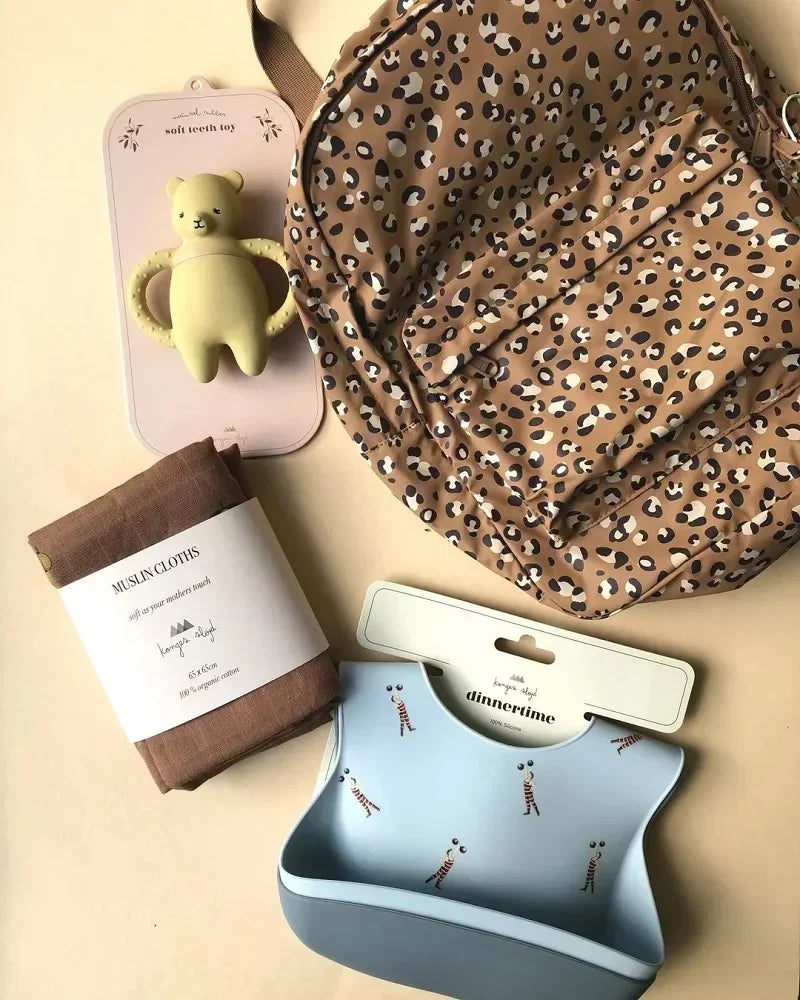 KS Brand Mommy Bag Travel Children Kid Cherry Backpack Primary Schoolbag Baby Waterproof Print Kindergarten Bags Boys Girls Gift