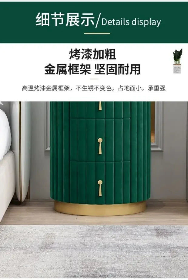 Mobile Side Bed Pink Nightstands Small Modern Modern Luxury Nightstands Space Saving Meuble De Rangement Storage Furnitures