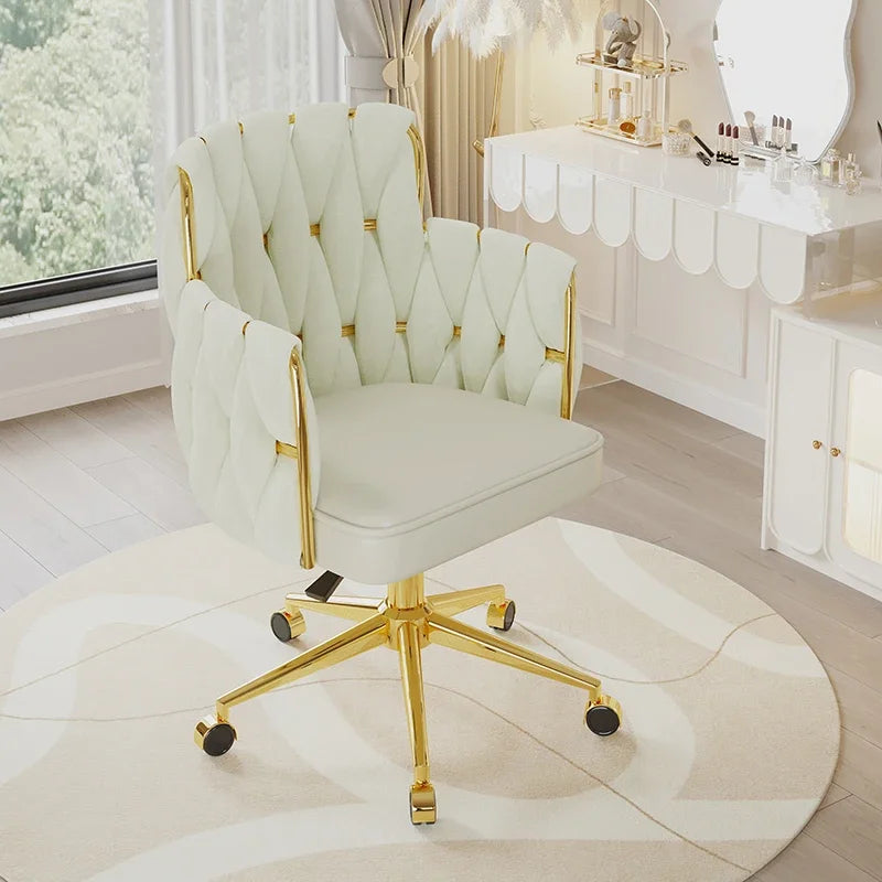 Study Throne Office Chair Vanity Modern Ergonomic Luxury Nordic Office Chair Designer Relaxing Sillas De Oficina Salon Furniture