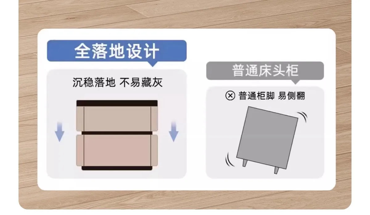 Smart Bedside Table Side With Combination Lock Deluxe Bedside Table Locker Safe Box Cabinet Nightstands Home Bedroom Furniture