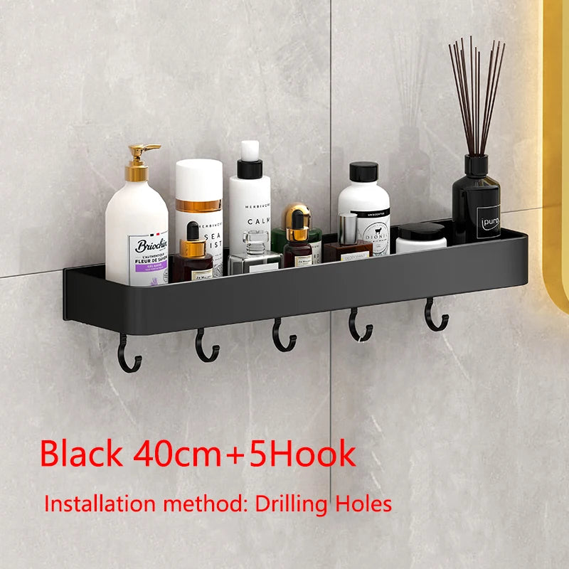 Bathroom Shower Shelf Shower Caddy Wall Floating Shelf Bathroom Toilet Shelf Kitchen Cabinet Storage Shelves Rack Organizers