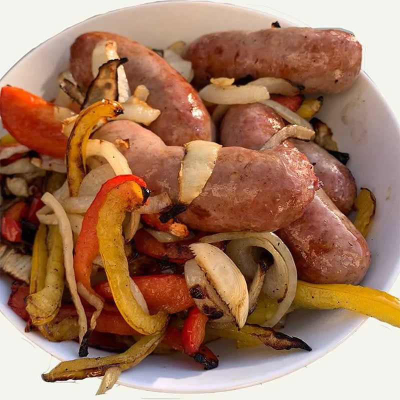 Rolling Bbq Basket- Greatest Grilling Basket Ever, Round Stainless Steel Grill Mesh, Camping Barbecue Rack For Vegetables,Fish