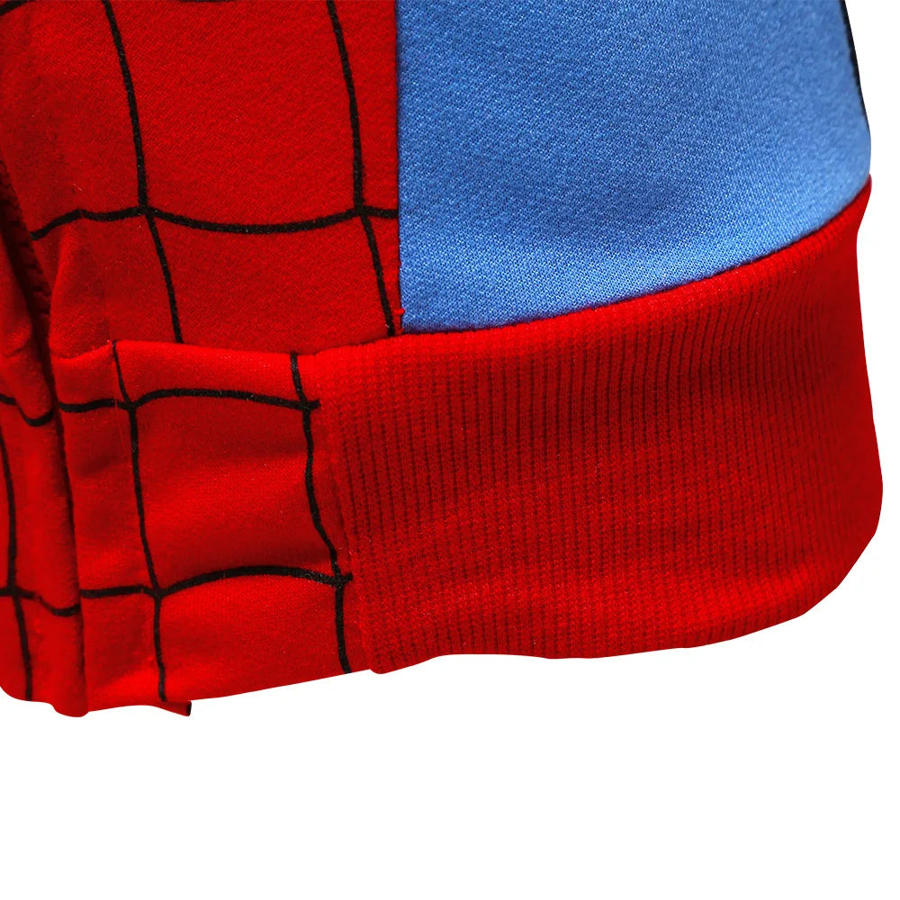 Spring Autumn Boys Coats Marvel Avengers Iron Man Spiderman Hooded Boy Jacket Children Warm Outerwear Kids Clothes