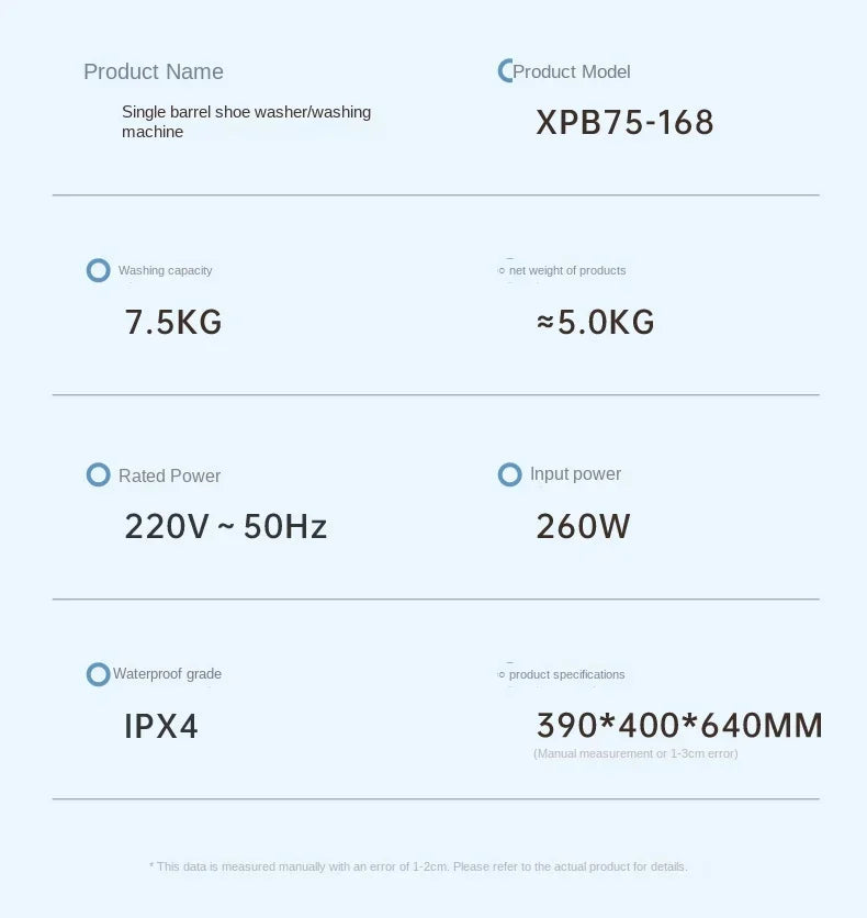 220V shoe washing machine, fully automatic washing and stripping integrated small shoe and sock dedicated washing machine BAA