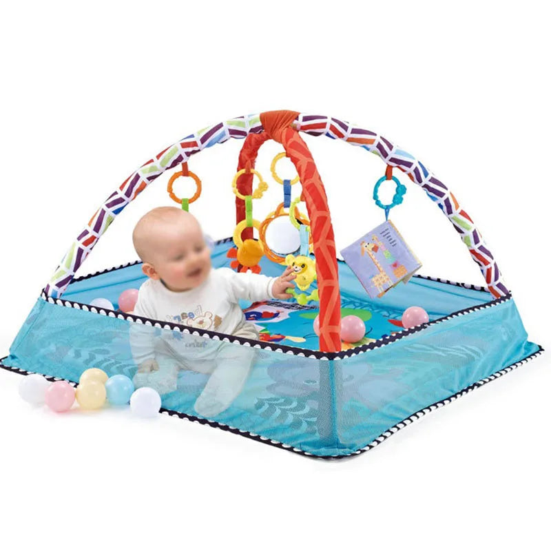 Baby Fitness Frame Crawling Play Mat Multifunction Fence Floor Toddler Activity Gym Game Activity Blanket Newborn Kids Toys