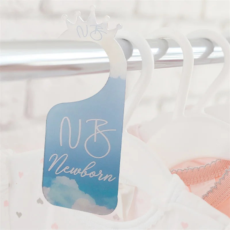 Baby Wooden Dividers Closet Size Wardrobe Separator Star Moon Milestone Cards Months Organizers Kids Photography Accessories