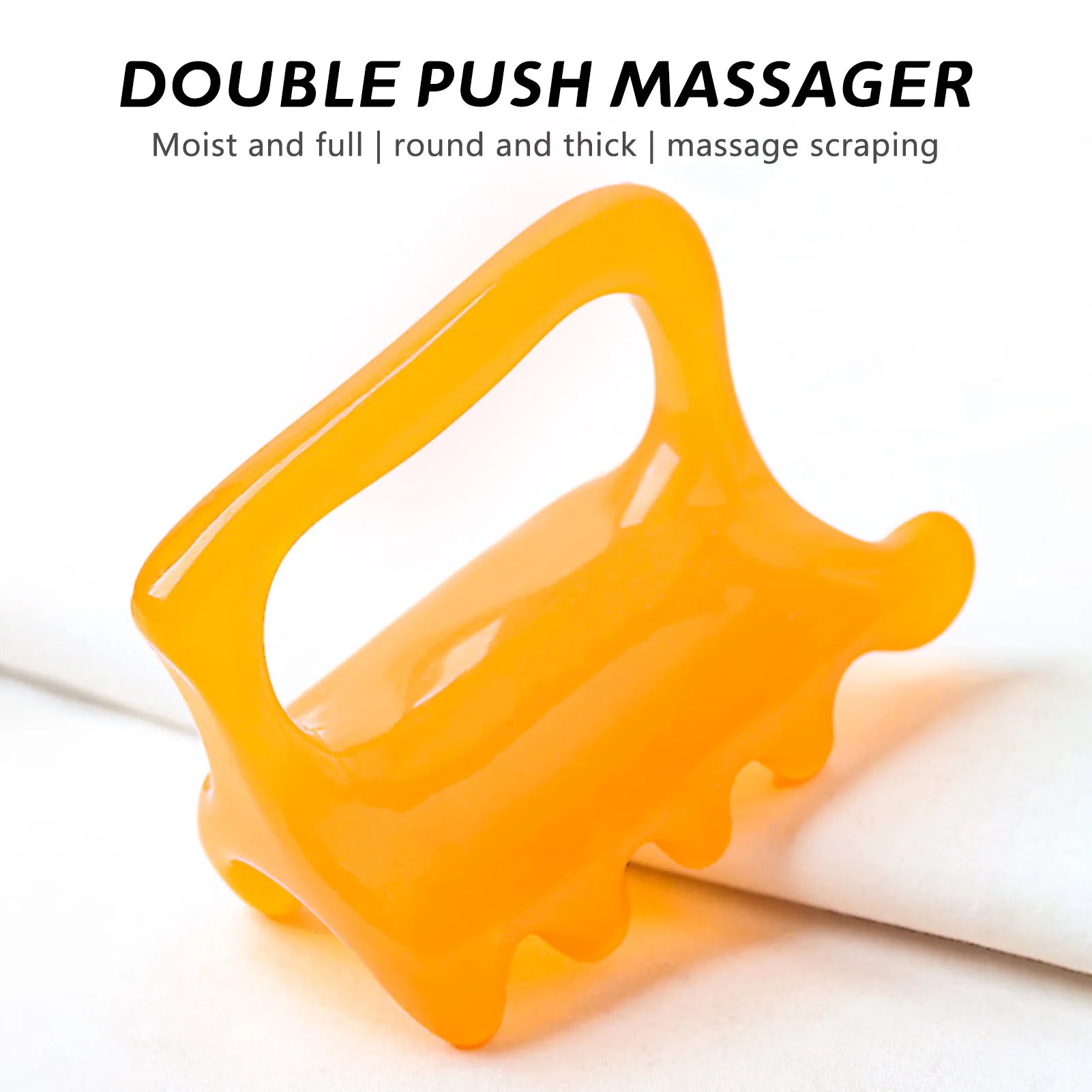 Massage Tool Large Fascia Massager Shoulder Neck Point Pull Bar Scrape Massage Manual Double Push Machine Trigger Point Massager