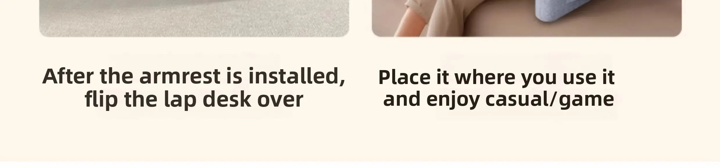 Multi-Functional Knee Laptop Desk Lazy Sofa Tray Table Bed Writing Stand Reading Gaming Table for Small Space Use