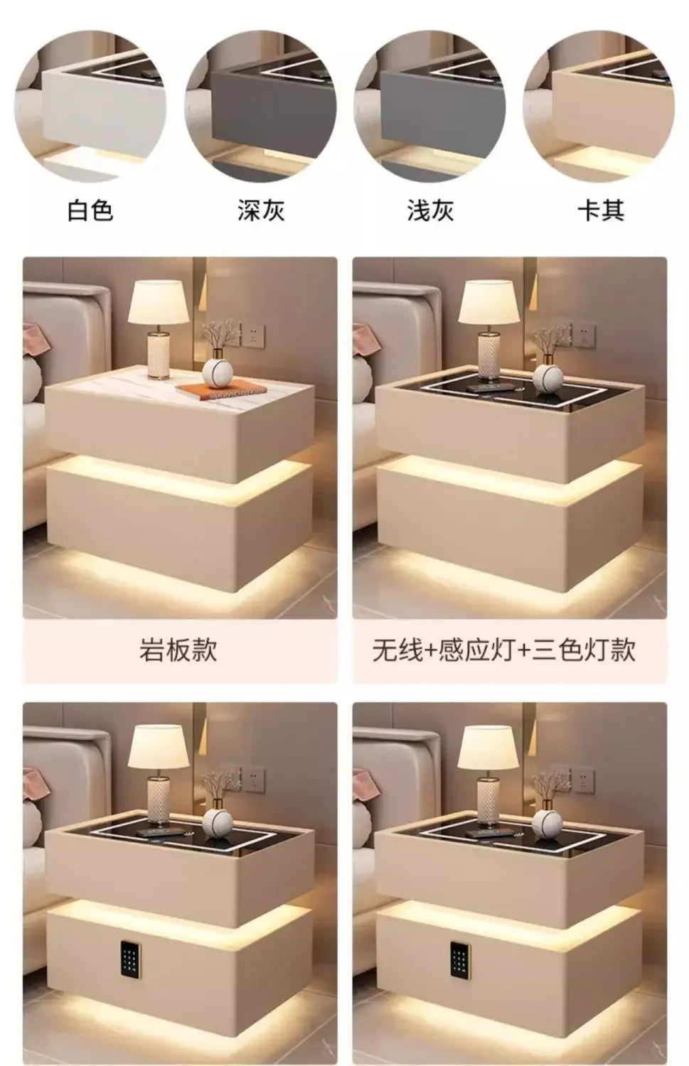 Dresser Bedroom Closets Living Room Bedside Table Small Design Gamer Cabinet Nightstands Side Hanging Nordic Meubles De Chambre