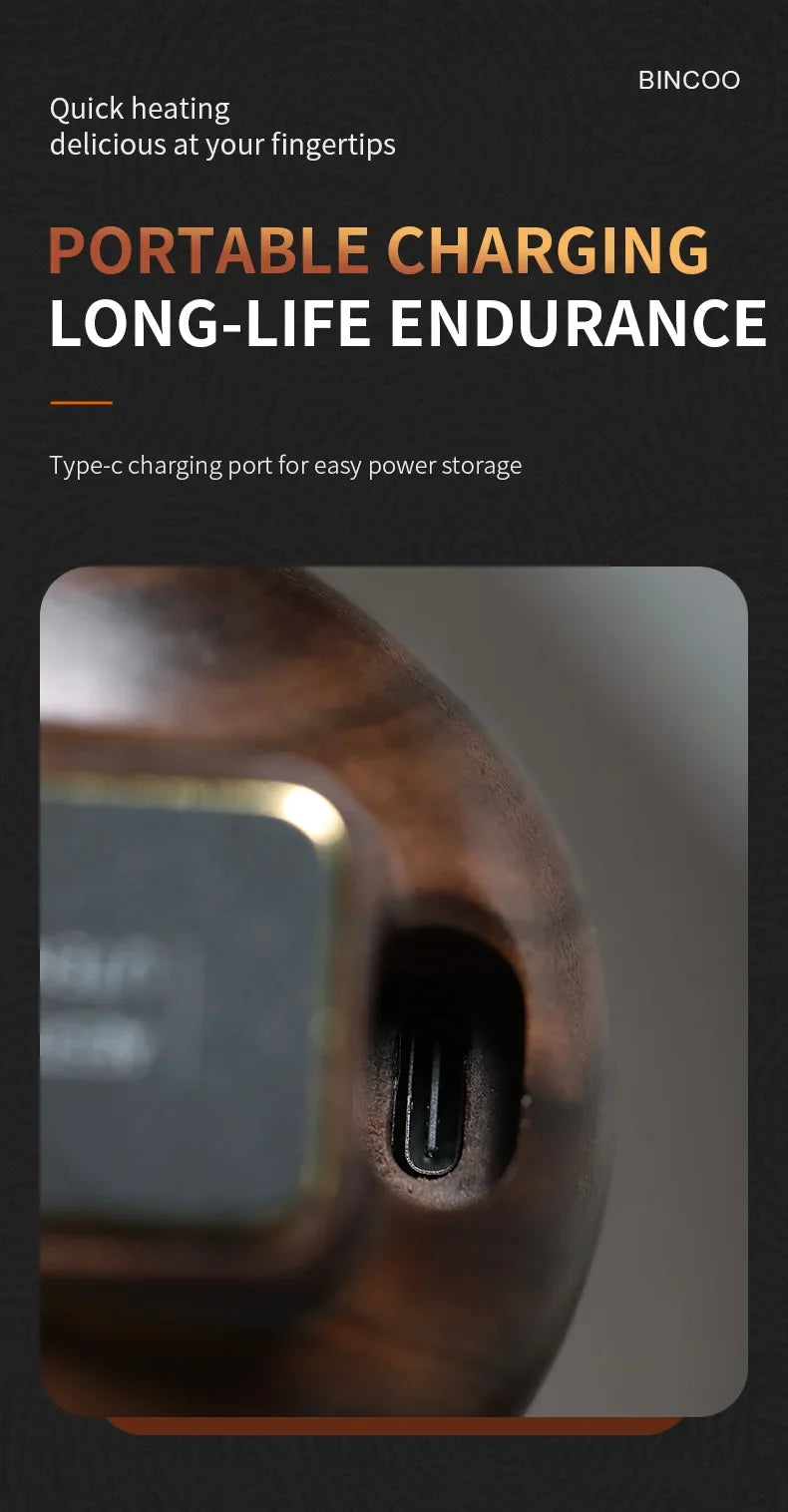 Bincoo Intelligent Electronic Scale Kitchen Scale Professional Coffee Scale Bean Plate 0.1g Accurate Weight Rechargeable