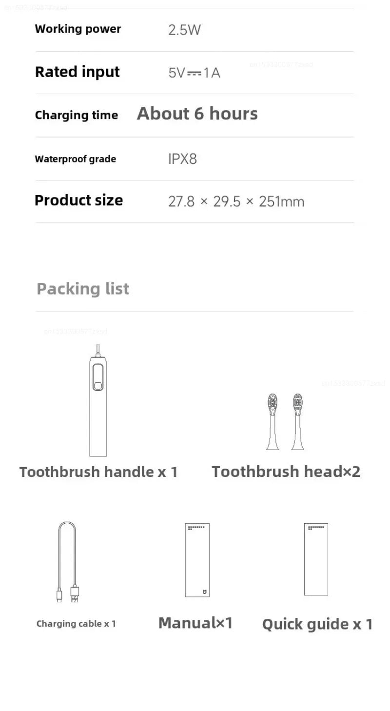 New Xiaomi Mijia Sonic Sweep Vibration Electric Toothbrush Pro Intelligent Tooth Surface Recognition Digital Display Reminder
