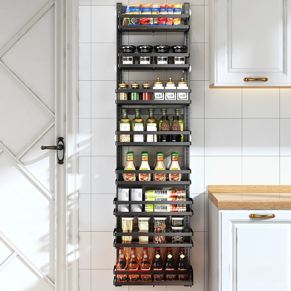 Tier Pantry Door Organization Hanging Basket Wall Spice Rack Over Door Pantry Organizer Kitchen Organizers And Storage Pantry