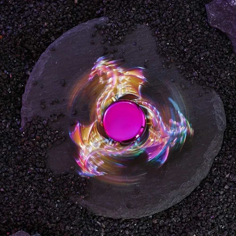 1pc Durable Metal Finger Spinner, Colorful Sky Soaring Dragon Adult Cool Toy with Long-Lasting Spin Time