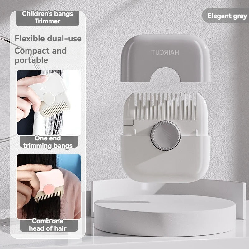 New Pattern 2 In 1 Baby HairCut And Hairdressing Comb Trim Bangs And Broken Hair Bangs Trimmer Manual Portable Barber Comb