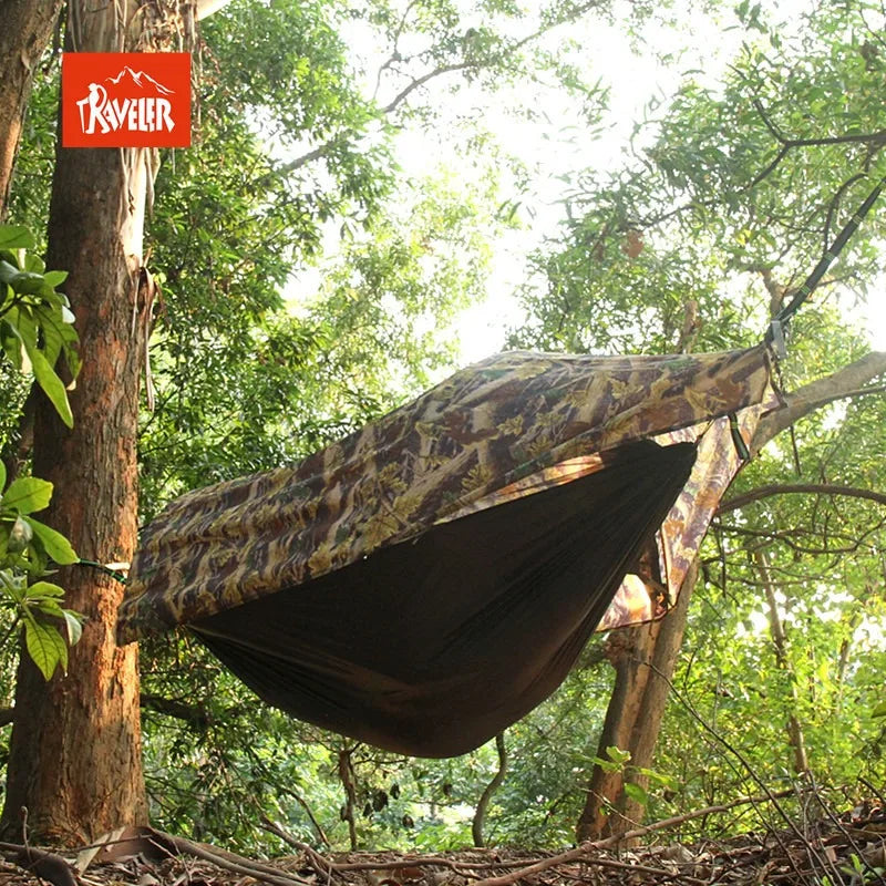 Travel Mosquito Net Hammock, Waterproof, Outdoor Camping, Hiking, Integrated Tent