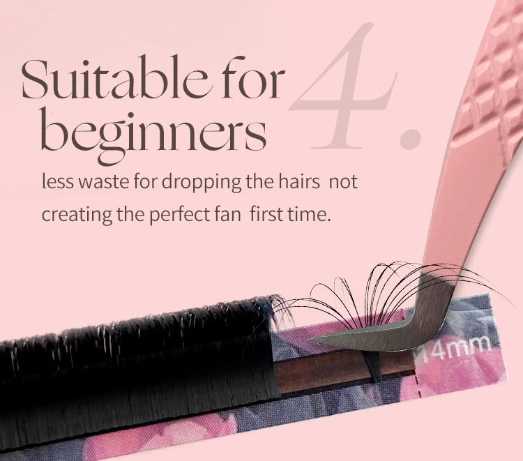 Abonnie Super Soft Blomming Lashes Easy Fan Eyelash Extensions Mega Volume Fans 8-25m All Size Eyelashes Supplies for Eye Beauty