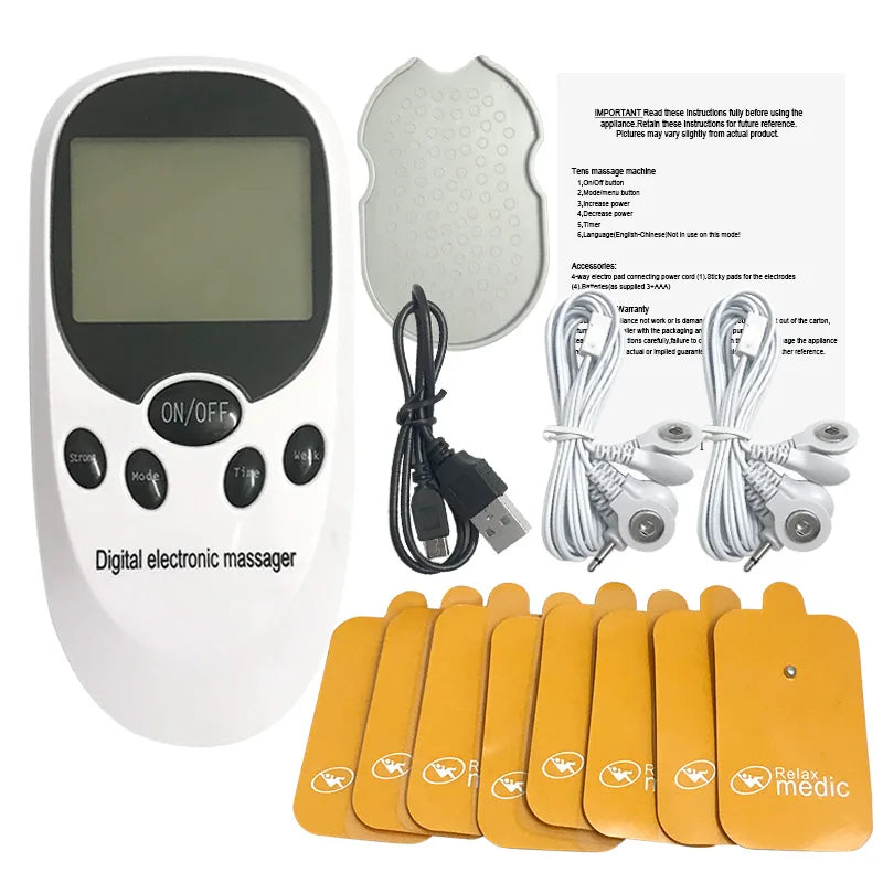 EMS Muscle Machine Body Massager Relaxation Treatments Tennis Acupuncture Pen Massage Tens Fisioterapia Muscle Electrostimulator