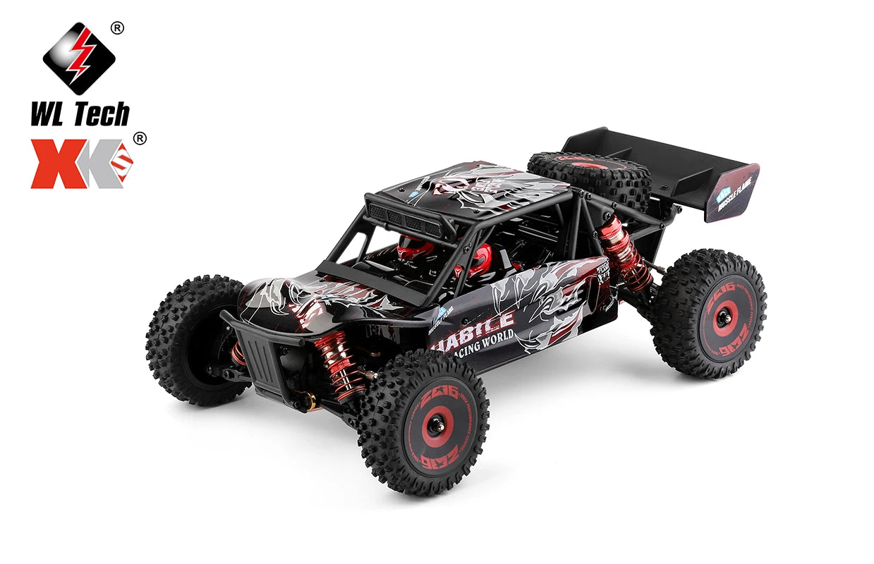75 KM/H WLtoys 124016 V8 RC Car Brushless 4WD Electric High Speed Off-Road Remote Control Drift Rc Cars for Adults Toys