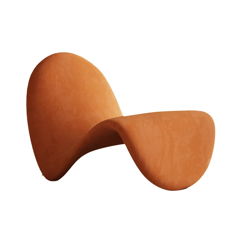 Velvet Italian Minimalist Lazy Sofa Chair Living Room Furniture Modern Minimalist Single Leisure Chair Nordic Lamb Lounge Chair