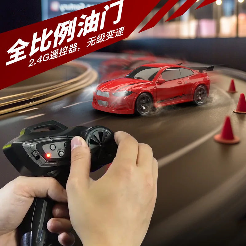 Kf20 1/43 Mini Rc Drift Car Full Scale 4wd Desktop Rc Vehicle Simulation Of Remote Control Models Toys For Kids Christmas Gifts