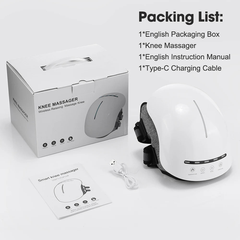 Electric Infrared Hot Comnpress Knee Massage Air Pressure Vibration Physiotherapy Massage Instrument Knee Joint Rehabilitation