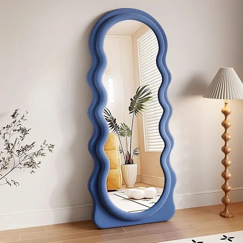 Light Luxury Floor Full Body Mirror Wall Mirrors Room Decoration Makeup Mirrors Full Body Wall Art Miroir Home Bedroom Mirror
