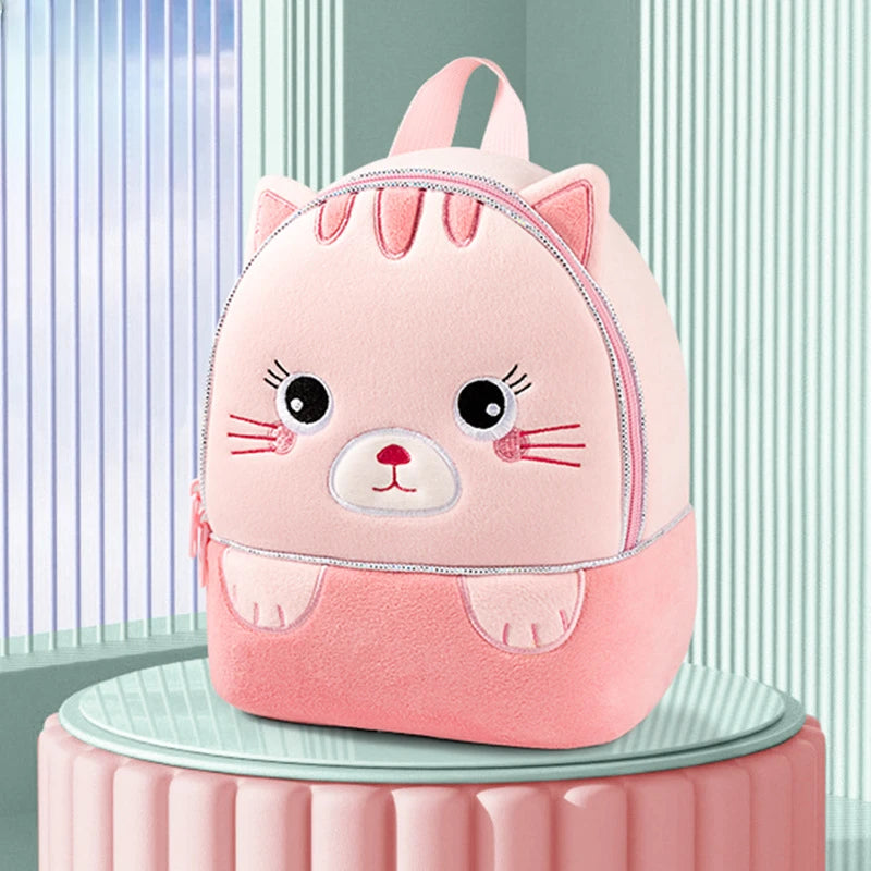 Popular Plush Backpack for Kindergarten Boys and Girls Children's Backpack for Babies Anti Lost Backpack for Babies Super Cute