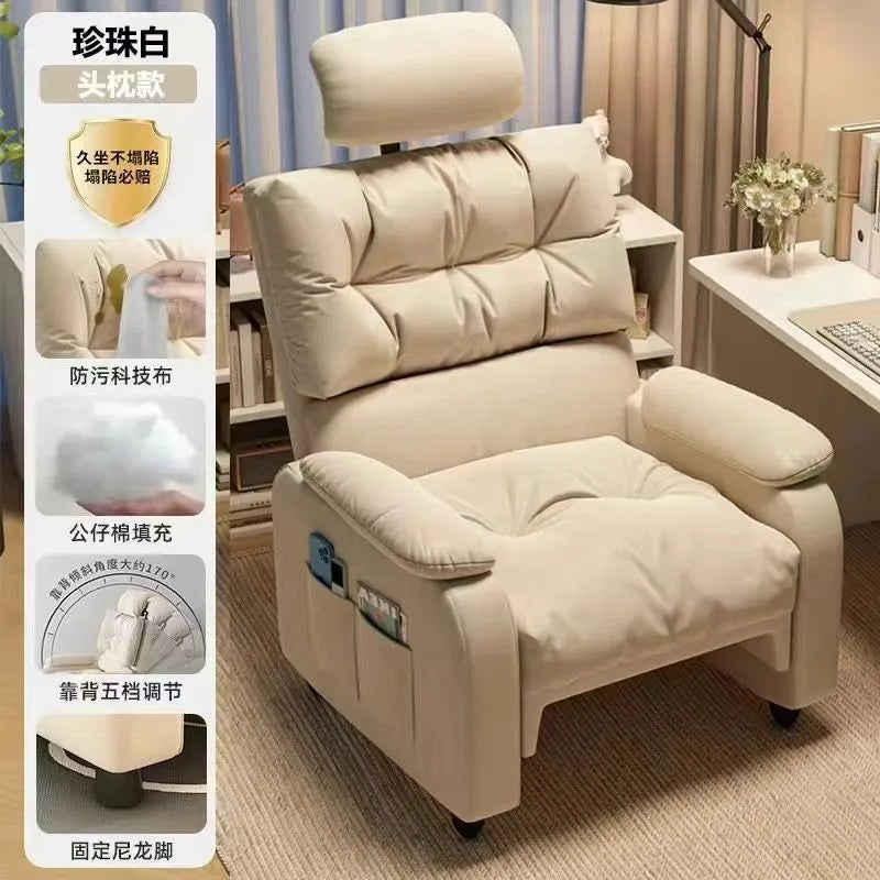 Sofa Computer Chair Sitting Comfort Home Lazy Chair Can Lie in The Bedroom Internet Cafe Single Lazy Sofa Gaming Chair