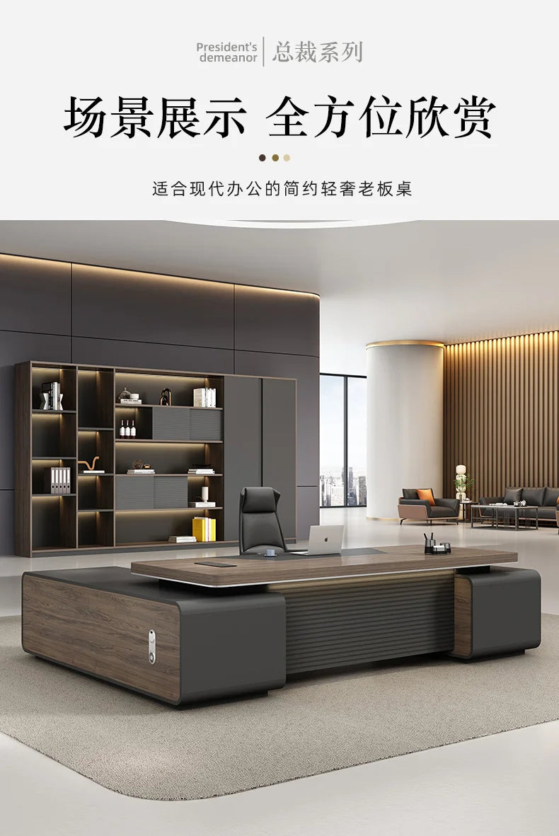 L Shaped Room Desks Computer Commercial Designer Cabinet Table Decoration Chairs Fancy Storage Beistelltisch Furniture