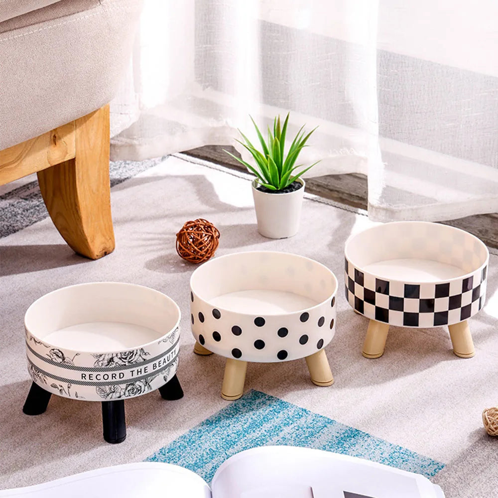 Stainless Steel Elevated Pet Bowls - Cat Dog Food Water Dishes, Raised Feeding Bowls for Pets