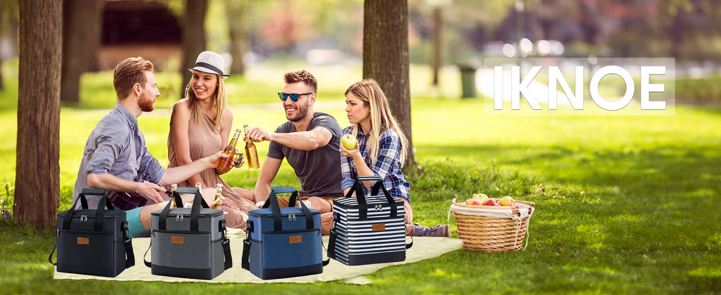 1Pcs Black Insulated Lunch Box Bag Insulation Ice Pack Student Portable Dinner Picnic Food Hand-held with Storage Handbag