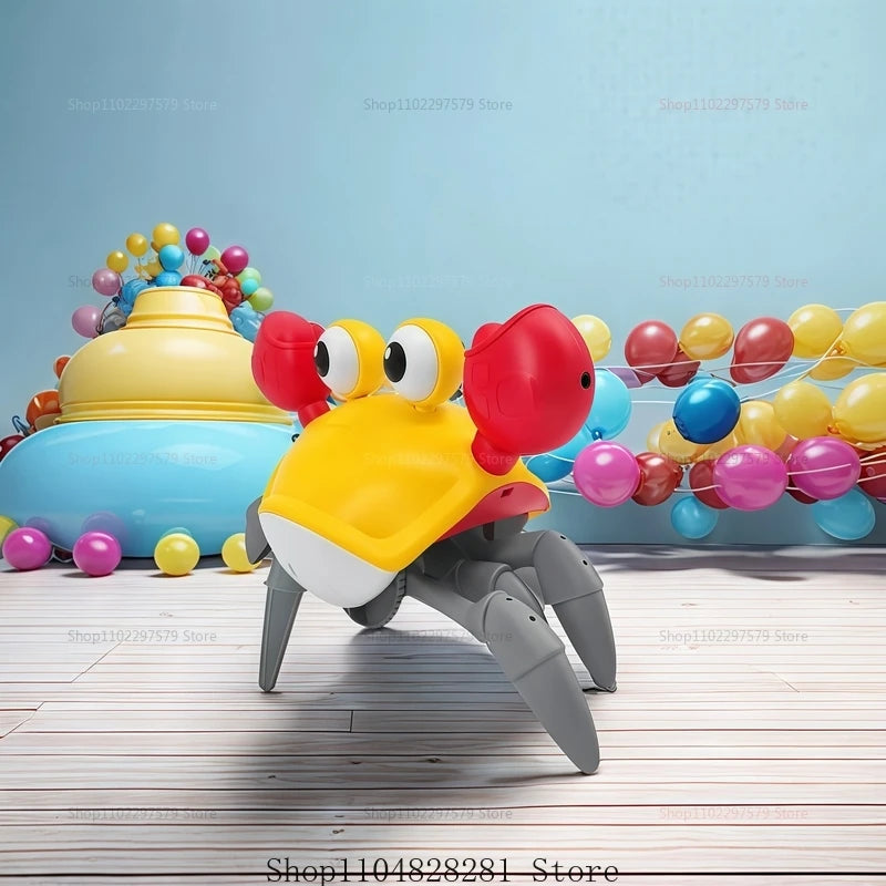 Kids Induction Escape Crab Octopus Crawling Toy Toddlers Electronic Musical Pet Avoid Obstacles Fun Party Interactive Baby Toys