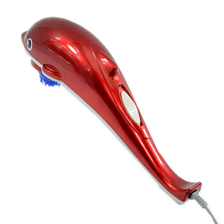 Electric Dolphin Massager European Gauge Red Blue Back Massager Hammer Vibrating Infrared Stick Roller Neck Body Massager