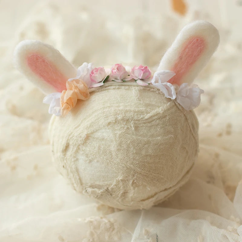 ❤️Newborn Photography Props Accessory Cute Manual Headband Studio Baby Photo Cartoon Ear Headwear Infant Shoot Accessories
