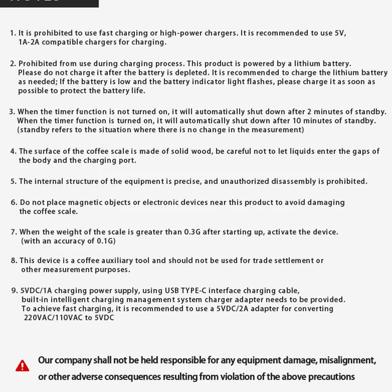 MUVNA Mini Digital Wood scale, Professional Electronic Coffee Scale for Espresso/Hand Drip Coffee 0.1g of high-precision, 2kg