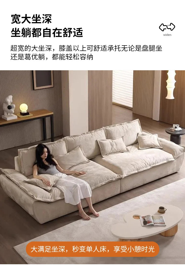 Minimalist Living Room Sofas Oversized Cushion Individual Nordic Living Room Sofas 2 Seater Modern Divano Soggiorno Furniture