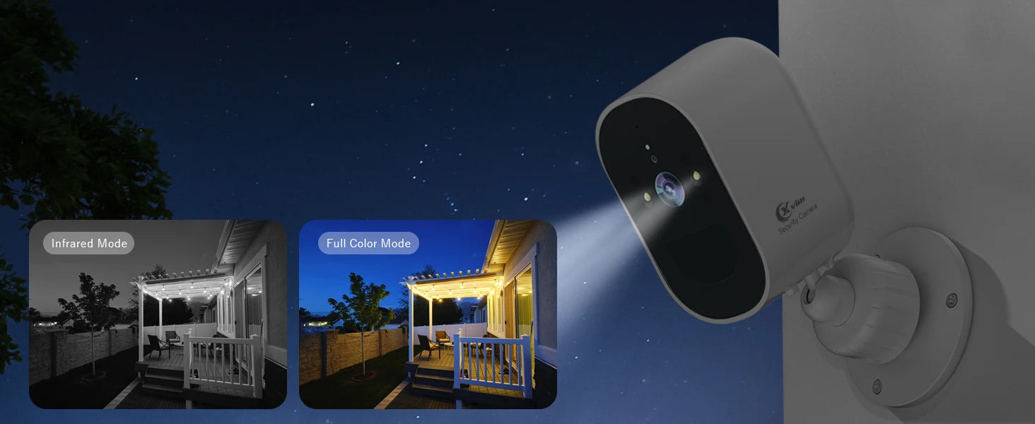 4MP WIFI IP Camera Rechargeable Battery Outdoor Surveillance Camera Color Night Vision Security Camera Home Baby Monitor