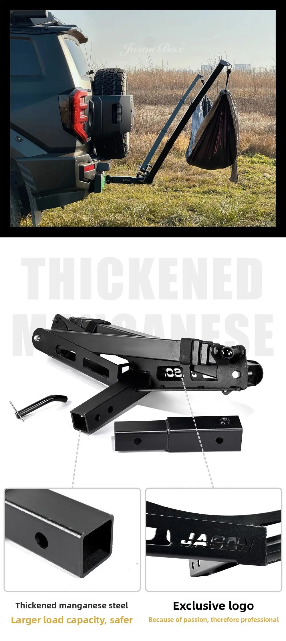 Universal Car Hammock Stand - Adjustable & Foldable Vehicle Mount Kit W/ Parachute Bed, Fits All Cars & SUVs