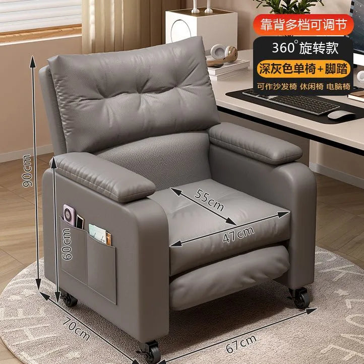 Sofa Computer Chair Sitting Comfort Home Lazy Chair Can Lie in The Bedroom Internet Cafe Single Lazy Sofa Gaming Chair