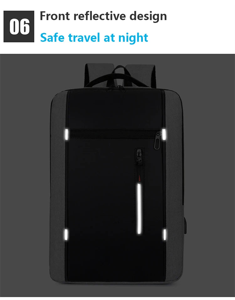 Waterproof Business Backpack Men USB School Backpacks 15.6 Inch Laptop Backpack Large Capacity Bagpacks for Men Back Pack Bags