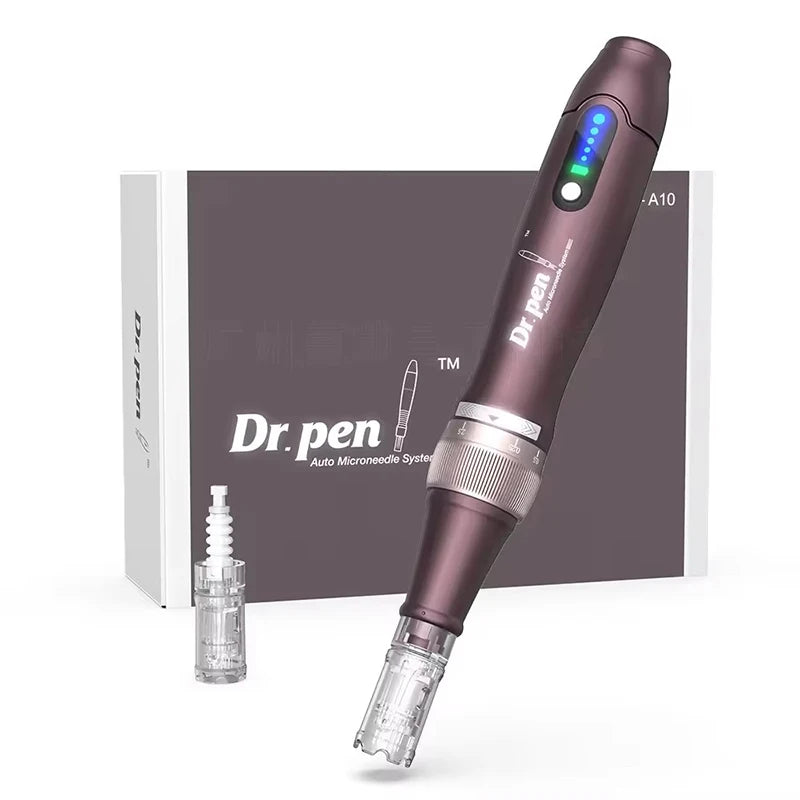 Original Dr.pen Ultima A10 With 2pcs Cartridge Wireless Skin Care Derma Pen Micro Microneedle Skin Pen Skin Rejuvenation Machine