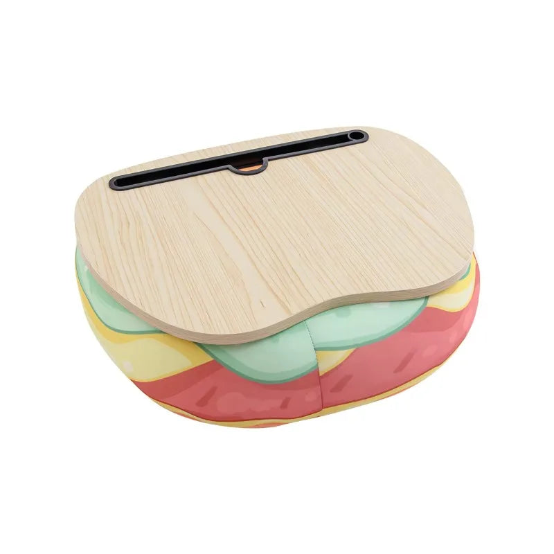 ‌Magnetic Snap-On Lap Desk Memory Foam Cushioned Laptop Tray Ergonomic Study Table for Bed/Couch/Dorm Anti-Slip Book Holder