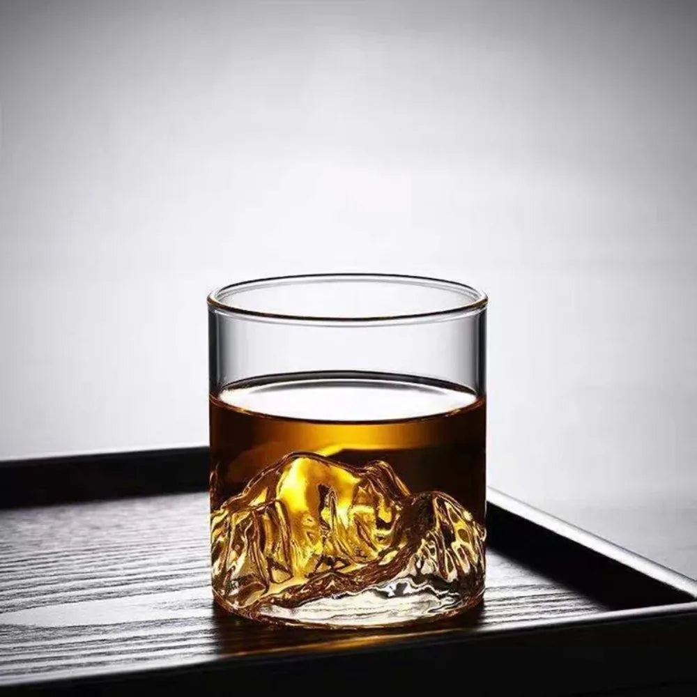 Drinkware glass glacier water cup 175/300ml Guanshan cup single whiskey transparent crystal cup suitable for bar party tea party