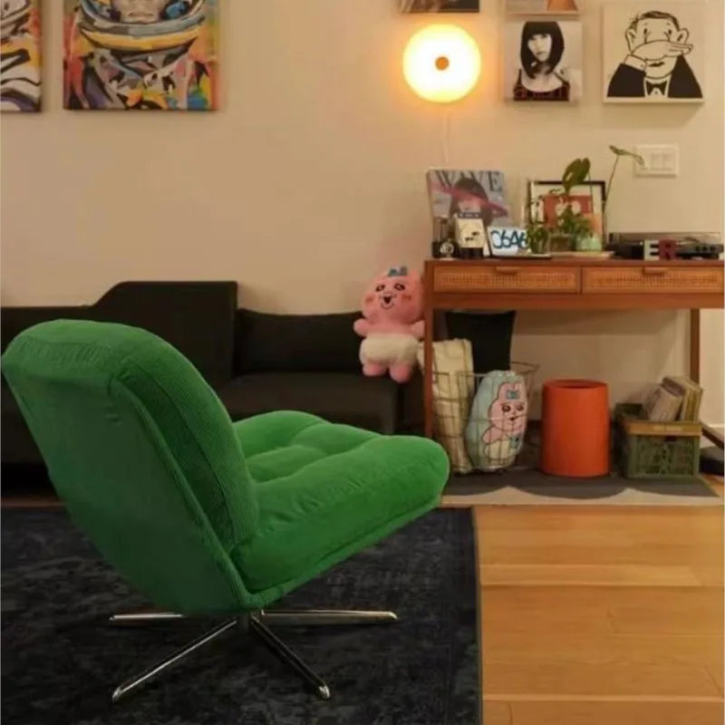 Realife Internet Celebrity Sofa Chair Dewey Ringer Leisure Chair Rotating Living Room Balcony Small Sized Single Chair 2025 New