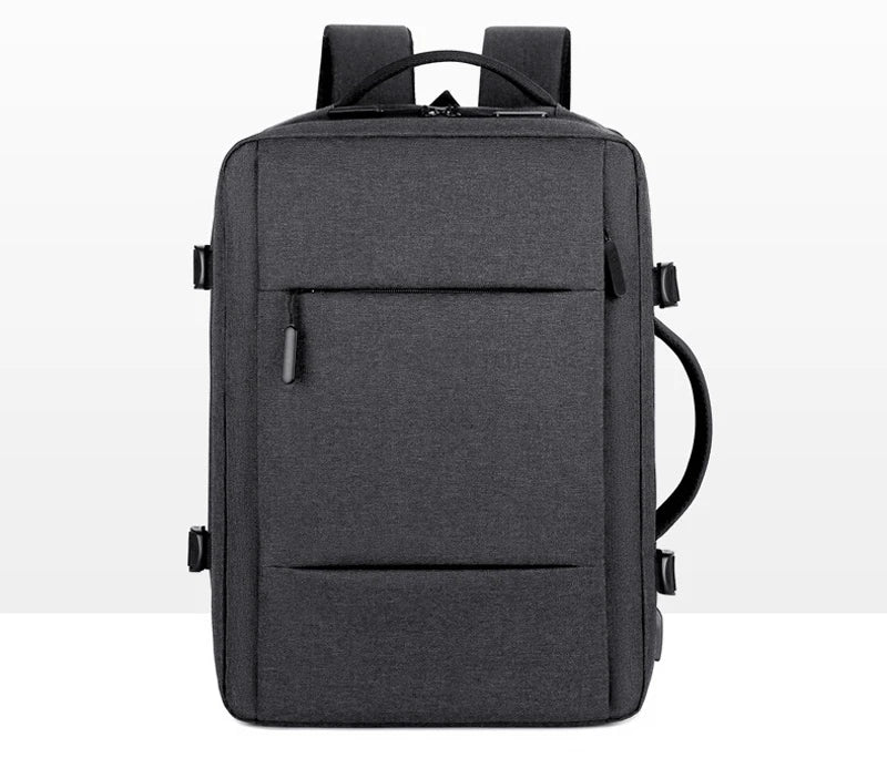 Travel Backpack Men Business Backpack School Expandable USB Bag Large Capacity Laptop Waterproof Fashion Backpack
