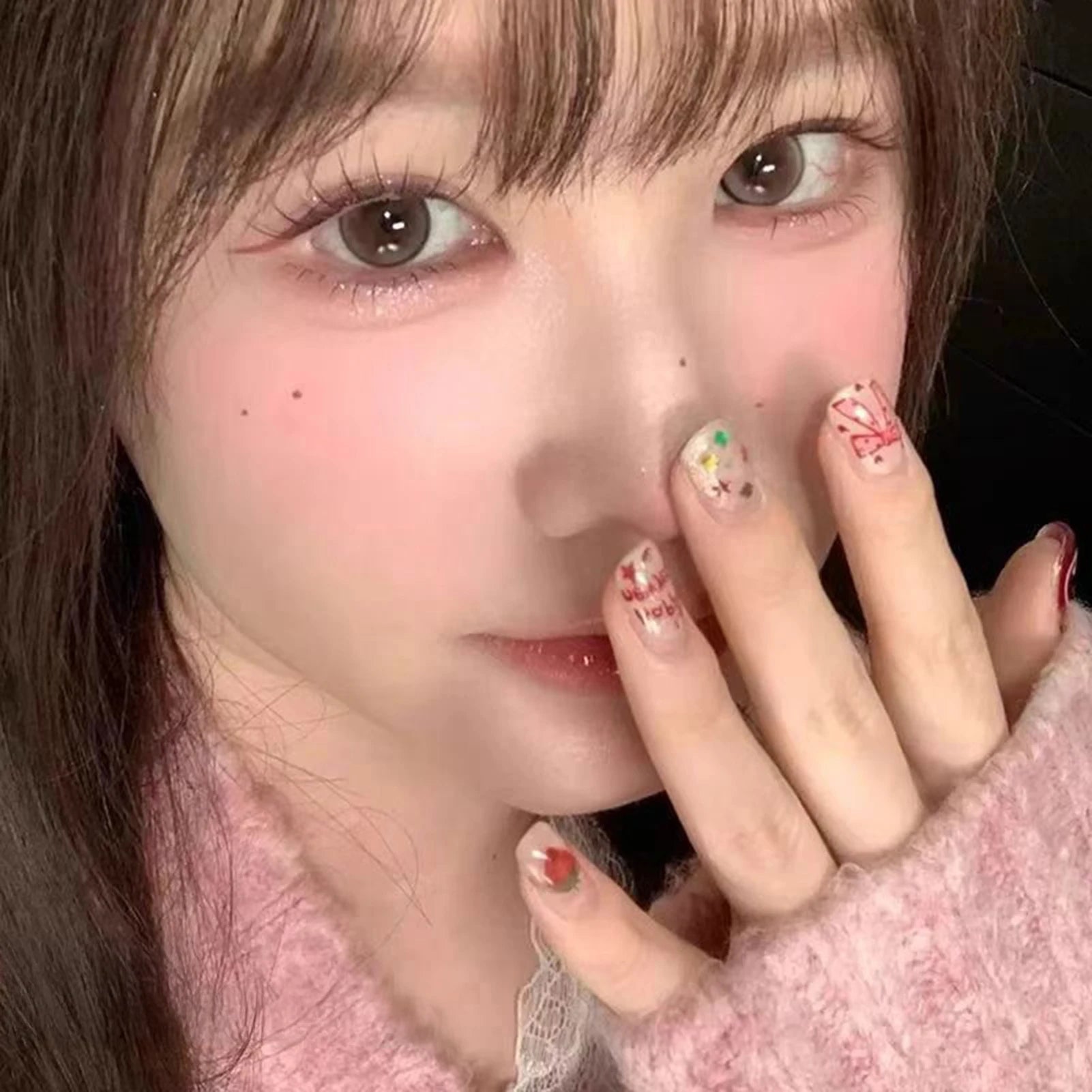 Self Adhesive DIY Lashes No Glue Needed Reusable Bottom Lash 5D Fluffy Cluster Eyelash Korean DIY Manga Lash Extension At Home